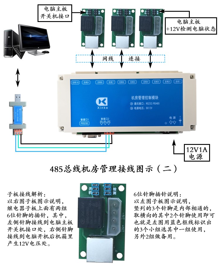 串口485机房管理10路 接线图示(无标题).jpg